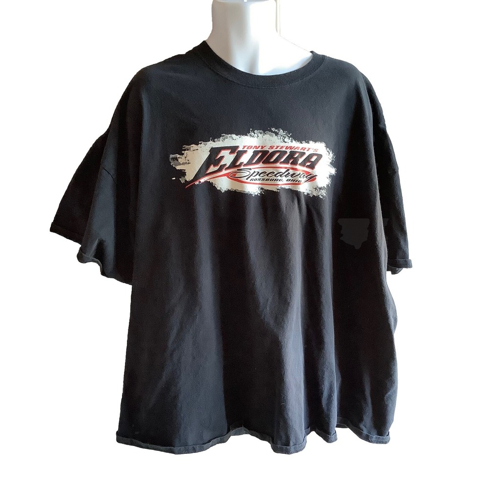 Eldora Speedway T-Shirt Sprint Car Racing (No Tag) Measures 4X - 5 XL Black